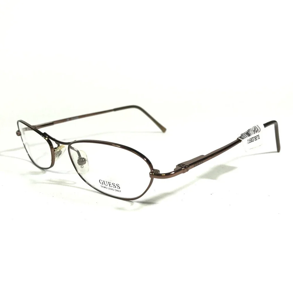 Guess Eyeglasses Frames GU1197 LBRN Brown Cat Eye Full Rim 49-18-135